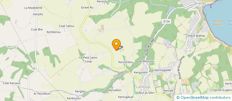 localisation de l'entreprise MONSIEUR DANIEL POUHAER  PLOUEZEC