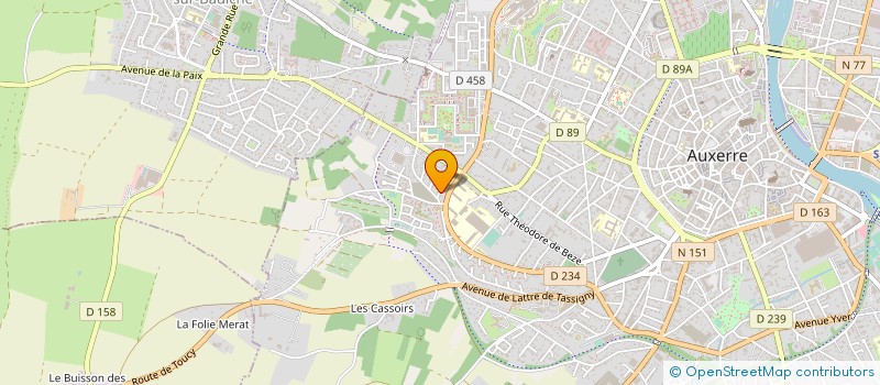 localisation de l'entreprise MONSIEUR DANIEL POULIN à AUXERRE