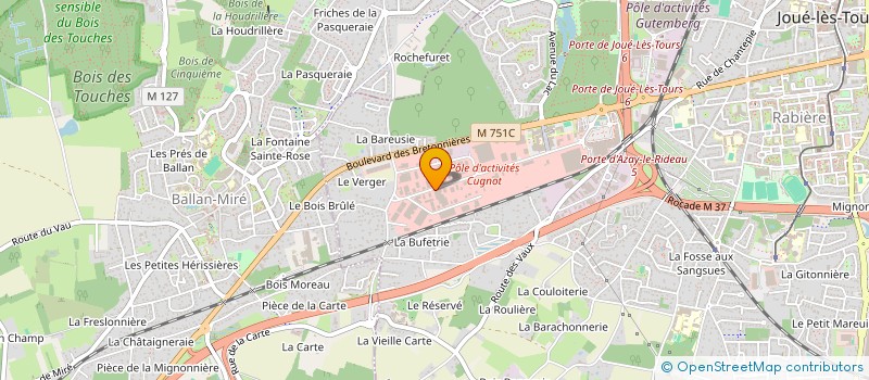 localisation de l'entreprise MONSIEUR DANIEL POUSSIN  JOUE-LES-TOURS