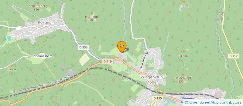 localisation de l'entreprise MONSIEUR DANIEL POUTHIER  WINGEN-SUR-MODER