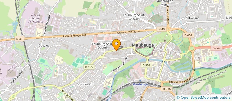 localisation de l'entreprise MONSIEUR DANIEL POZNANSKI à MAUBEUGE
