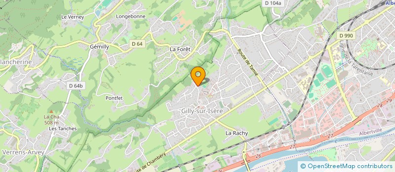 localisation de l'entreprise MONSIEUR DANIEL PROVENCAL à GILLY-SUR-ISERE