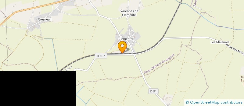 localisation de l'entreprise MONSIEUR DANIEL PUISSAUVE  SAINT-CLEMENT-DE-REGNAT