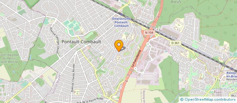 localisation de l'entreprise MONSIEUR DANIEL QUENUM à PONTAULT-COMBAULT