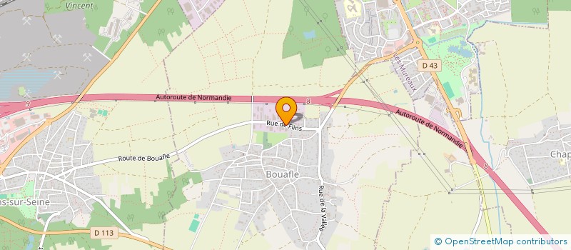 localisation de l'entreprise MONSIEUR DANIEL QUERSIN  BOUAFLE