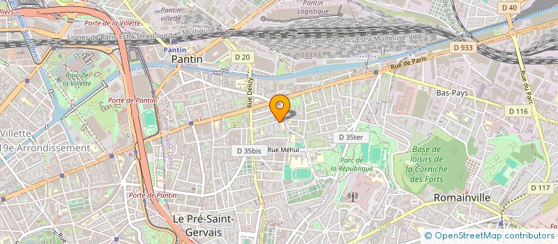 localisation de l'entreprise MONSIEUR DANIEL QUESTE  PANTIN