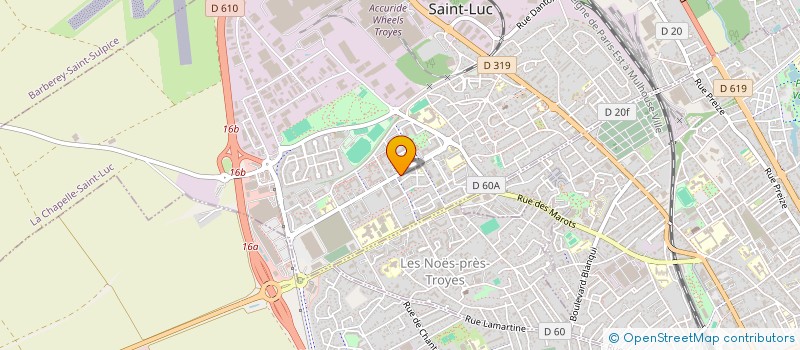 localisation de l'entreprise MONSIEUR DANIEL QUILLEROU à LA CHAPELLE-SAINT-LUC