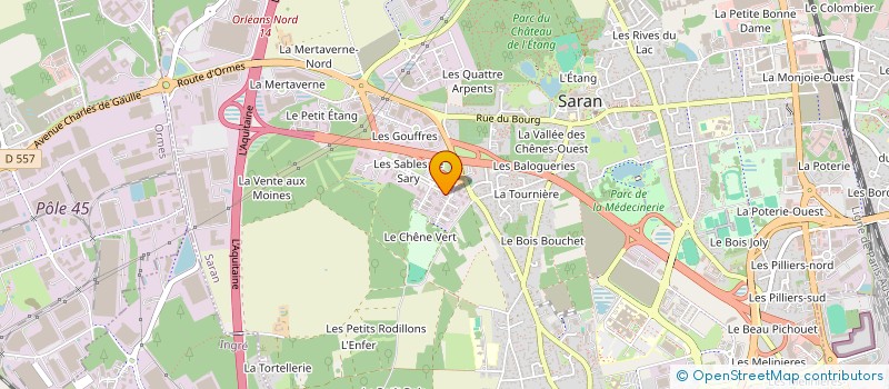 localisation de l'entreprise MONSIEUR DANIEL QUILLIGAN à SARAN