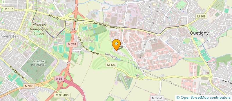 localisation de l'entreprise MONSIEUR DANIEL QUILLIGAN  QUETIGNY