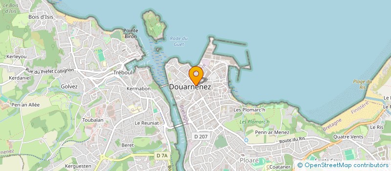 localisation de l'entreprise MONSIEUR DANIEL QUILLIGAN à DOUARNENEZ