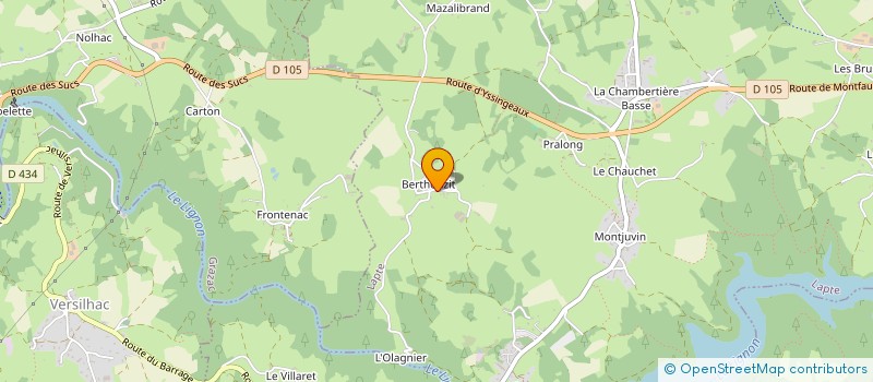 localisation de l'entreprise MONSIEUR DANIEL RABERIN  LAPTE