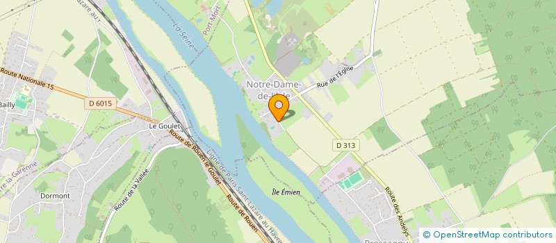 localisation de l'entreprise MONSIEUR DANIEL RABIER  NOTRE-DAME-DE-L'ISLE