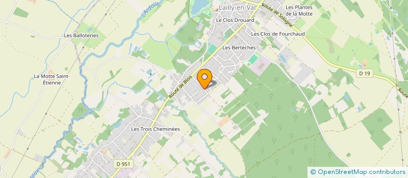 localisation de l'entreprise MONSIEUR DANIEL RACINEAU à LAILLY-EN-VAL