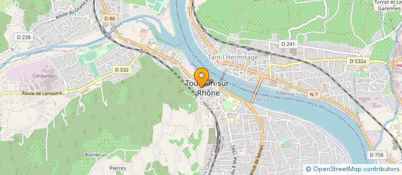 localisation de l'entreprise MONSIEUR DANIEL RAIMBAUD à TOURNON-SUR-RHONE