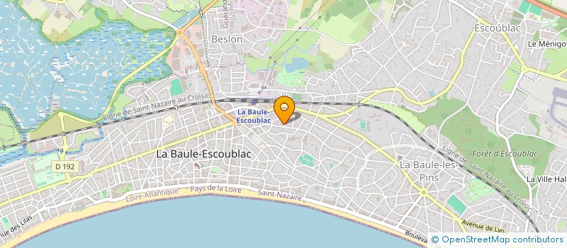 localisation de l'entreprise MONSIEUR DANIEL RANK  LA BAULE-ESCOUBLAC