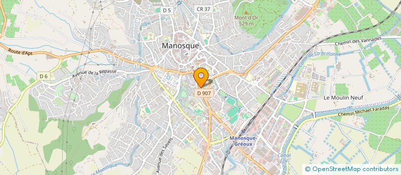 localisation de l'entreprise MONSIEUR DANIEL RAOUT à MANOSQUE