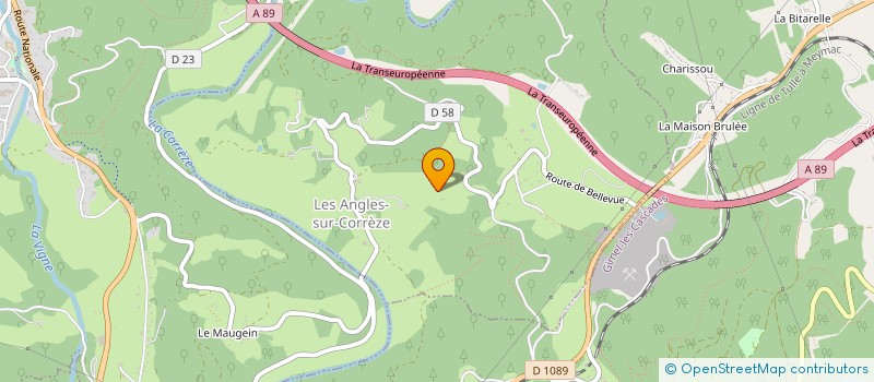 localisation de l'entreprise MONSIEUR DANIEL RATHONIE  TULLE