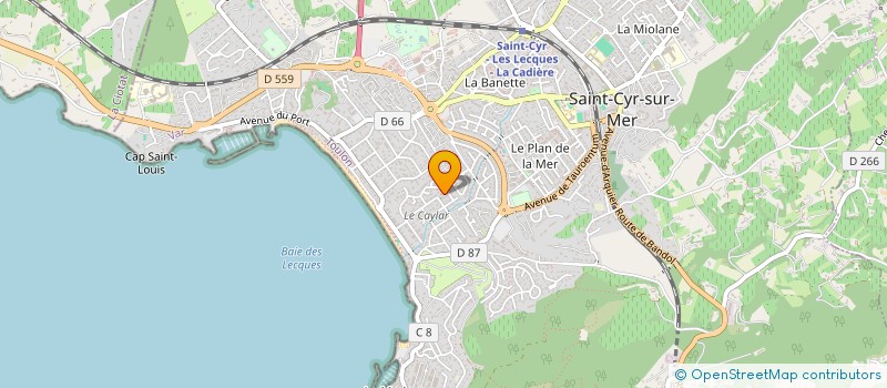 localisation de l'entreprise MONSIEUR DANIEL RATSIMBAZAFY à SAINT-CYR-SUR-MER