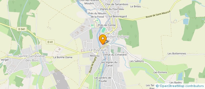 localisation de l'entreprise MONSIEUR DANIEL RAVARD à CHATILLON-COLIGNY