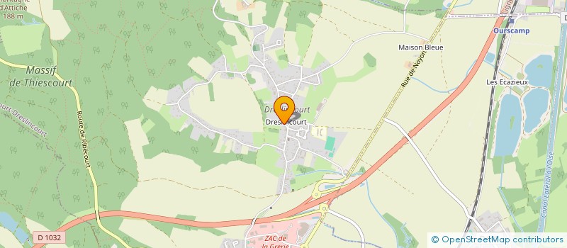 localisation de l'entreprise MONSIEUR DANIEL RAYEZ  RIBECOURT-DRESLINCOURT