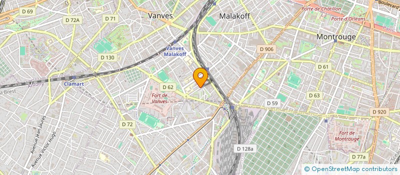 localisation de l'entreprise MONSIEUR DANIEL RAZAFINTSALAMA à MALAKOFF