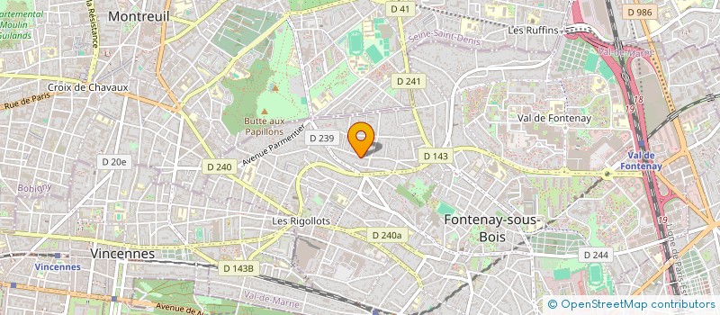 localisation de l'entreprise MONSIEUR DANIEL REGENT à FONTENAY-SOUS-BOIS