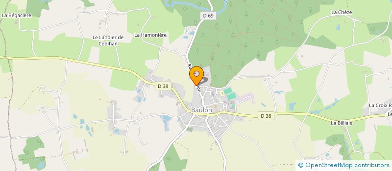 localisation de l'entreprise MONSIEUR DANIEL RENARD  BAULON