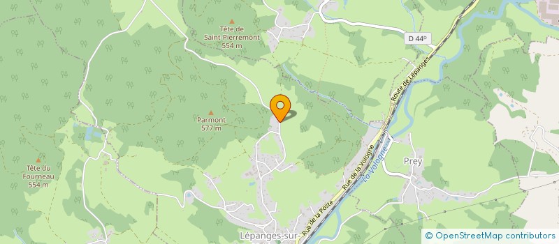 localisation de l'entreprise MONSIEUR DANIEL RENAUD  LEPANGES-SUR-VOLOGNE