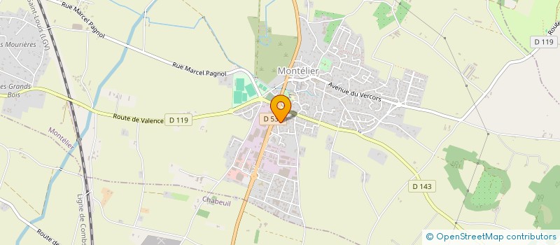 localisation de l'entreprise MONSIEUR DANIEL RENE BROCARD  MONTELIER