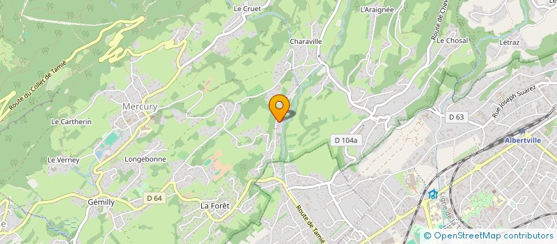 localisation de l'entreprise MONSIEUR DANIEL REVEYAZ  MERCURY