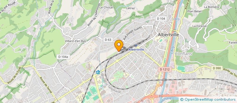 localisation de l'entreprise MONSIEUR DANIEL REVILLET à ALBERTVILLE