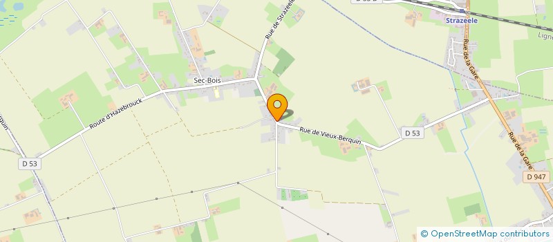 localisation de l'entreprise MONSIEUR DANIEL RIBOUT  VIEUX-BERQUIN