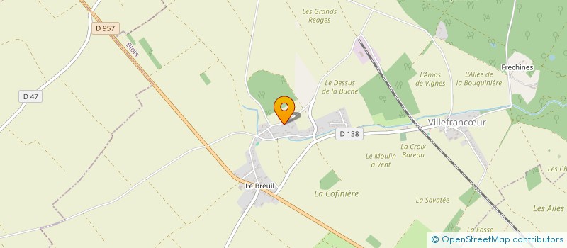 localisation de l'entreprise MONSIEUR DANIEL RICHOMME  VILLEFRANCUR