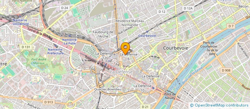 localisation de l'entreprise MONSIEUR DANIEL RIDEAU à COURBEVOIE