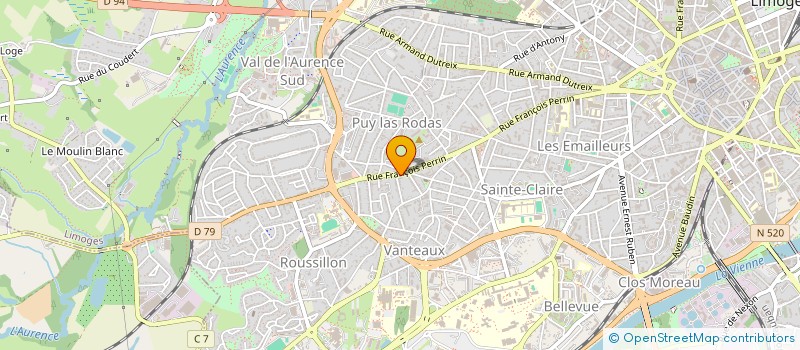 localisation de l'entreprise MONSIEUR DANIEL RIFFAUD à LIMOGES