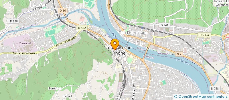 localisation de l'entreprise MONSIEUR DANIEL RIGAUD à TOURNON-SUR-RHONE