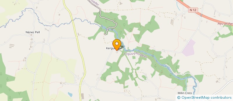 localisation de l'entreprise MONSIEUR DANIEL RIOU  LOGUIVY-PLOUGRAS