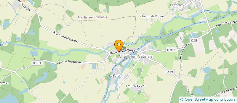 localisation de l'entreprise MONSIEUR DANIEL RIOUT à CHAILLY-EN-GATINAIS