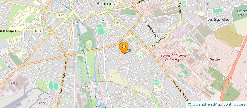 localisation de l'entreprise MONSIEUR DANIEL RIOUX  BOURGES