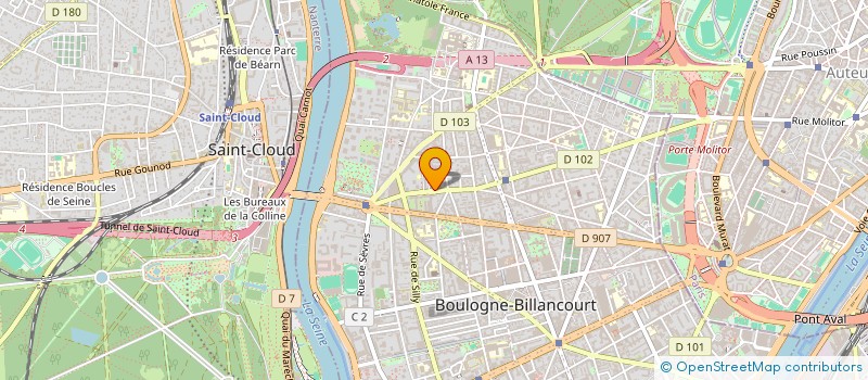 localisation de l'entreprise MONSIEUR DANIEL RISSEL à BOULOGNE-BILLANCOURT