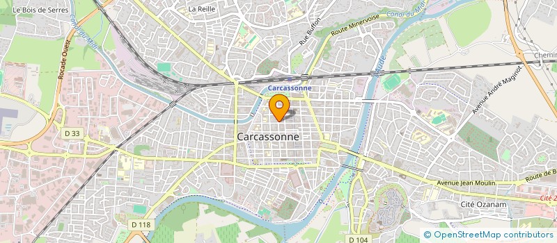 localisation de l'entreprise MONSIEUR DANIEL RIVALAIN  CARCASSONNE