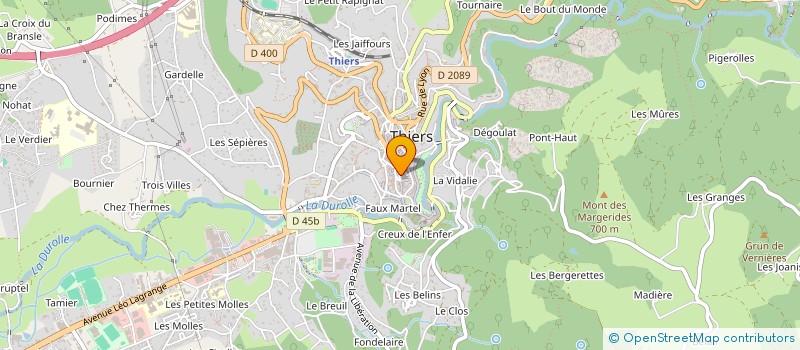 localisation de l'entreprise MONSIEUR DANIEL RIVIERE à THIERS