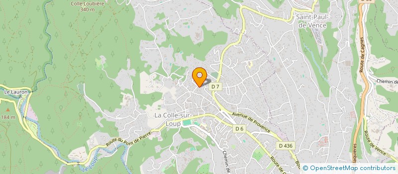 localisation de l'entreprise MONSIEUR DANIEL RIVIERE à LA COLLE-SUR-LOUP