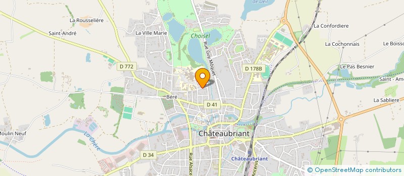 localisation de l'entreprise MONSIEUR DANIEL ROBERT  CHATEAUBRIANT