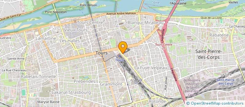 localisation de l'entreprise MONSIEUR DANIEL ROBERT  TOURS