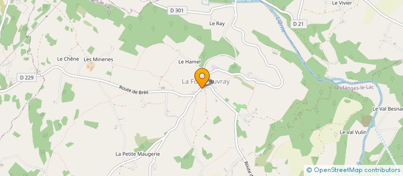 localisation de l'entreprise MONSIEUR DANIEL ROBINE à PUTANGES-LE-LAC