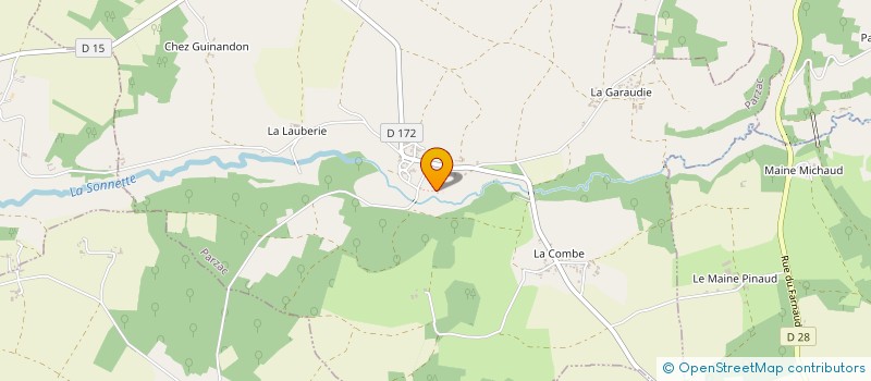 localisation de l'entreprise MONSIEUR DANIEL ROBINSON  PARZAC