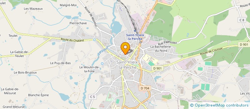 localisation de l'entreprise MONSIEUR DANIEL ROCCHIA à SAINT-YRIEIX-LA-PERCHE