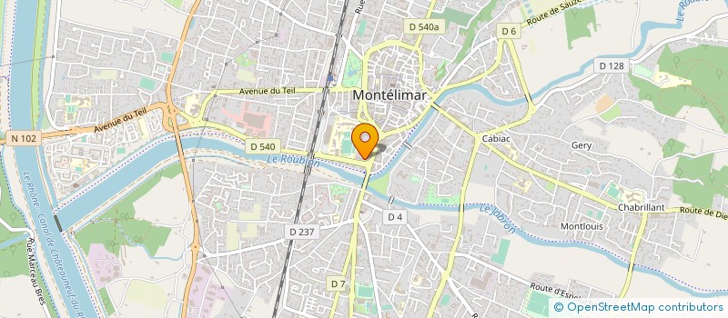 localisation de l'entreprise MONSIEUR DANIEL ROCHE  MONTELIMAR