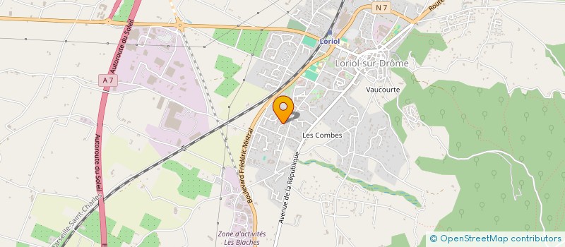 localisation de l'entreprise MONSIEUR DANIEL ROCHE  LORIOL SUR DROME